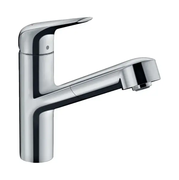 Hansgrohe Focus M42 - Dřezová baterie M427-H150 ECO, s výsuvnou koncovkou, EcoSmart, chrom 71865000
