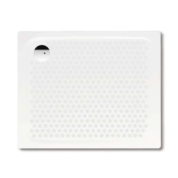 Kaldewei Avantgarde - Obdĺžniková sprchová vanička Superplan 398-5, 80x100 cm, biela-sprchová vanička, celoplošný antislip, znížený polystyrénový nosi