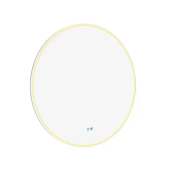 Nimco Zrcadla - Zrcadlo s LED osvětlením, průměr 80 cm, dotykový senzor, bílá ZPB 28002RVX-05