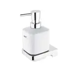Nimco Maya - Dávkovač mydla keramický s držiakom, biela/chróm MA 29031K-T-26