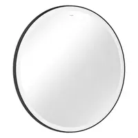 Hansgrohe Xarita Lite S - Zrcadlo s LED osvětlením a vyhříváním, průměr 90 cm, IR senzor, matná černá 54980670