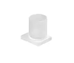 Kludi Vela C - Držiak kefiek a pasty, sklo/matná biela 3197553