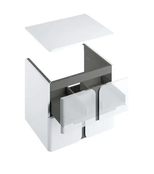 Ravak Balance - Doska pod umývadlo 80x47x2 cm, lesklá biela X000001371