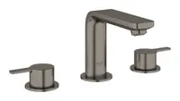Grohe Lineare - Umývadlová batéria s výpusťou, 3-otvorová inštalácia, kefovaný Hard Graphite 20304AL1
