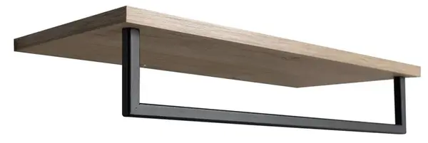 Sapho Ska - Polička s držiakom uteráka, dĺžka 60 cm, dub SKA385B