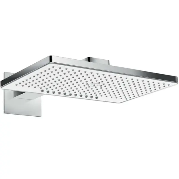 Hansgrohe Rainmaker Select - Hlavová sprcha 460, 2 prúdy, EcoSmart 9 l/min, sprchové rameno 46 cm, biela/chróm 24015400