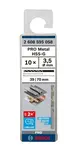 Bosch Príslušenstvo - Súprava vrtákov do kovu, 3,5x70 mm, 10 ks 2608595058