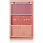 Makeup Revolution Blush Icon Palette paleta tvářenek odstín Aura Points Rose 9.8 g