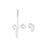 Ravak Spring - Batéria pod omietku s telesom, na 2 spotrebiče, s príslušenstvom, matná biela X070575