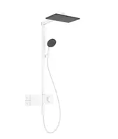 Hansgrohe Raindance Alive Q - Sprchový set s termostatom, 21x34 cm, 3 prúdy, matná biela 24580700