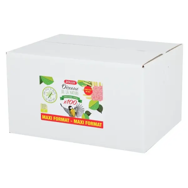 ZOLUX Lojové gule so semienkami bez sieťky v boxe 100 ks