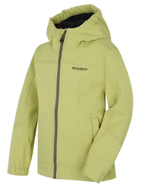 Husky Simbo K 134, light green Dětská softshell bunda