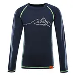 Dětské merino triko alpine pro mereno modrá 152-158