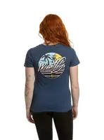 Meatfly dámské tričko Shori Dark Blue | Modrá | Velikost XS | 100% bavlna