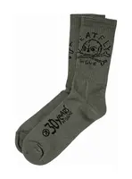 Meatfly ponožky Milliondollarskull Light Olive | Zelená | Velikost M