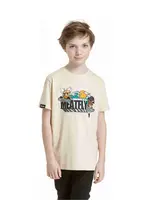 Meatfly dětské tričko Skejters Sand | Písková | Velikost 146 | 100% bavlna