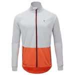 Pánská lehká membránová bunda silvini natisone světle šedá/oranžová m