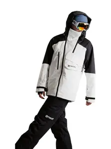 Meatfly pánská SNB & SKI bunda Blake Clouds White | Bílá | Velikost XL