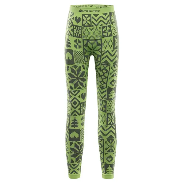 Dětské funkční prádlo - kalhoty alpine pro lesso zelená l