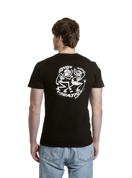 Meatfly pánské tričko Keke Dance Black | Černá | Velikost XL | 100% bavlna