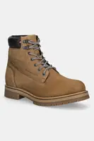 Kožené vysoké topánky Tommy Hilfiger FLEX TH OUTDOOR W NBK BOOT