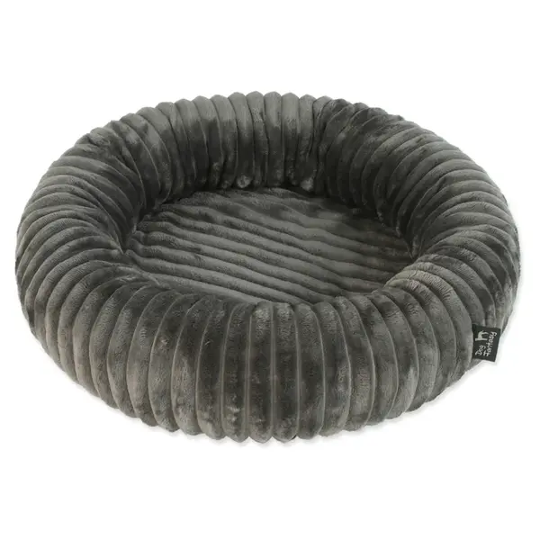 DOG FANTASY Stripe Pelech pre psy okrúhly sivý 40 cm