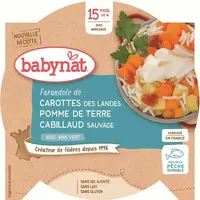 BABYBIO menu mrkvu a zemiaky s treskou 260 g