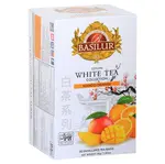 BASILUR White Tea Mango Orange biely čaj 20 vreciek