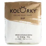 KOLORKY DELUXE VELVET PANTS Jednorazové nohavičkové EKO plienky wild XL (12-16 kg) 17 kusov