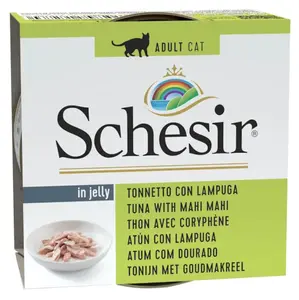 SCHESIR Konzerva pre mačky tuniak a mahi mahi 85 g