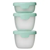 B.BOX Súprava zelených dóz snack tubs 3 kusy