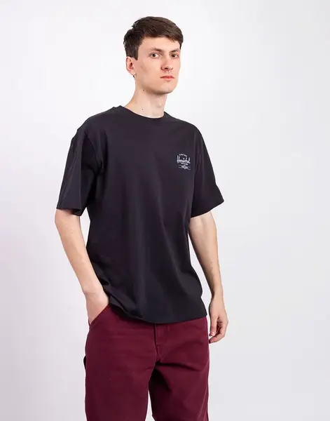 Herschel Supply Basic Tee Men's Black/White L
