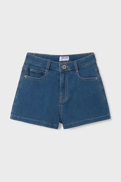 Dětské riflové kraťasy Mayoral modrá barva, hladké, 235