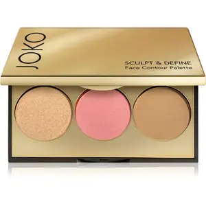 JOKO Sculpt & Define kontúrovacia paletka na tvár odtieň 02 Mocha Haze 8 g
