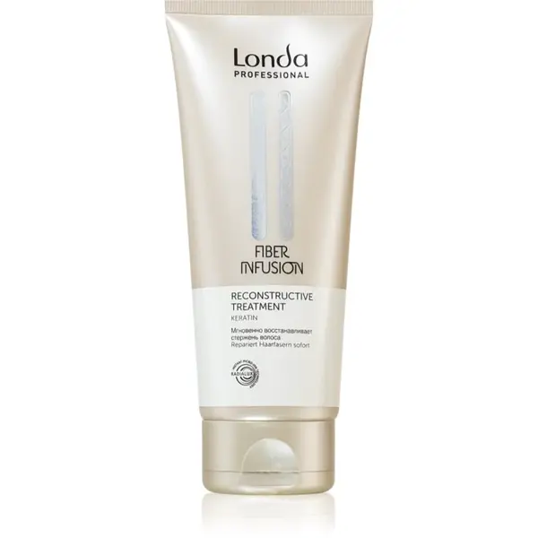 Londa Professional Fiber Infusion In-Salon Reconstructive Treatment obnovujúca maska pre poškodené vlasy s keratínom 200 ml