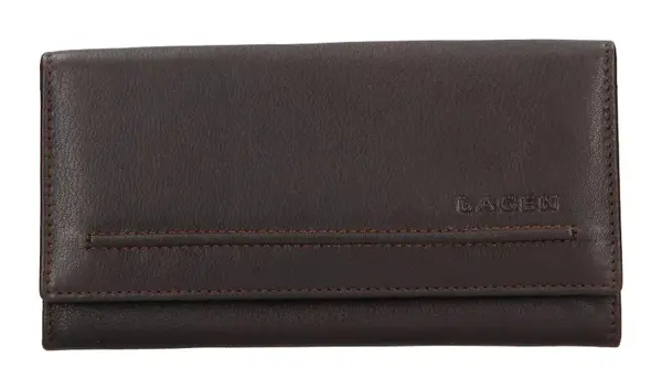 Dámská kožená peněženka Lagen V25/E Brown