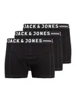 Jack & Jones Plus Boxerky 'Sense'  čierna / biela