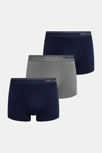 Karl Lagerfeld boxerky pánské bavlněné s elastanem IKON 3-pack