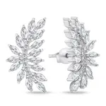 Brilio Silver Oslnivé stříbrné náušnice se zirkony EA778W