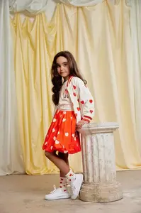 Mini Rodini Dětská bavlněná sukně Mini Rodini Hearts