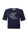 Calvin Klein Jeans Tričko  námornícka modrá / biela