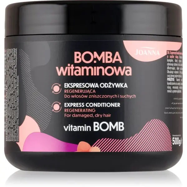Joanna Vitamin Bomb Express Conditioner expresní regenerační kondicionér pro suché a poškozené vlasy 500 ml