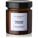 Vila Hermanos Apothecary Fresh Basil & Rhubarb vonná svíčka 150 g