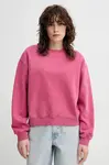 Mikina Samsoe Samsoe SAVA dámská, růžová barva, hladká, F25100113