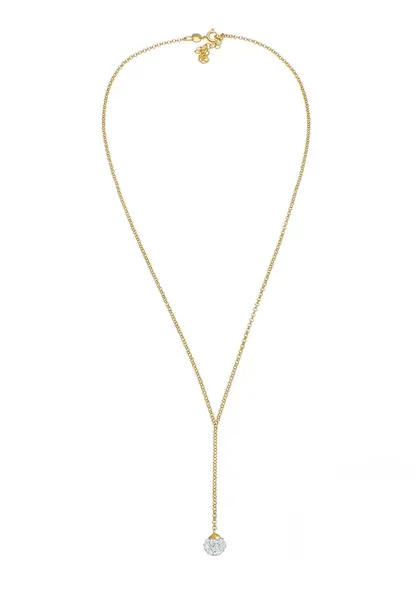 ELLI Retiazka  zlatá / priehľadná