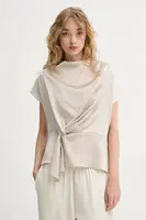 Halenka Bruuns Bazaar dámská, stříbrná barva, hladká