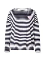 MORE & MORE Tričko  námornícka modrá / ružová / biela