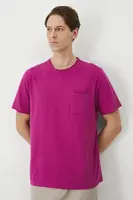 Bavlněné tričko Medicine pánské, fialová barva