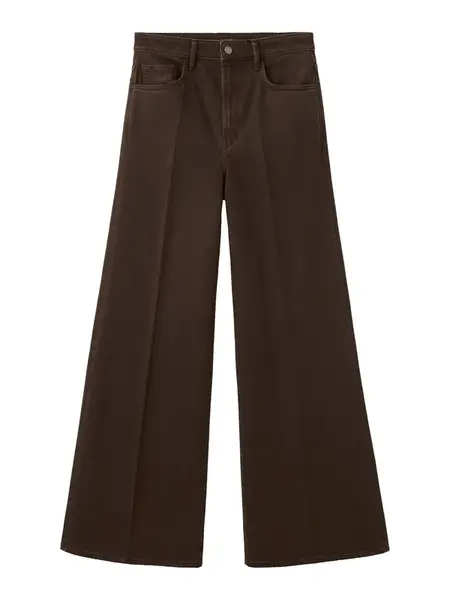 MANGO Džínsy 'ELISE'  tmavohnedá