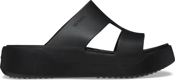 Dámské pantofle crocs classic platform h-strap černá 36-37